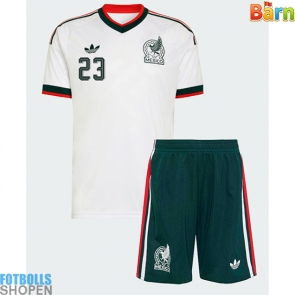 Billiga Mexiko Jesus Gallardo #23 Bortatröja Barn VM 2026 Kortärmad (+ Korta byxor)